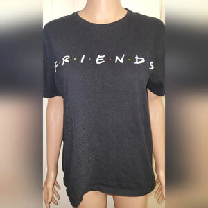 Old Navy Black TV Logo Graphic Tee “FRIENDS” Style Shirt Size M